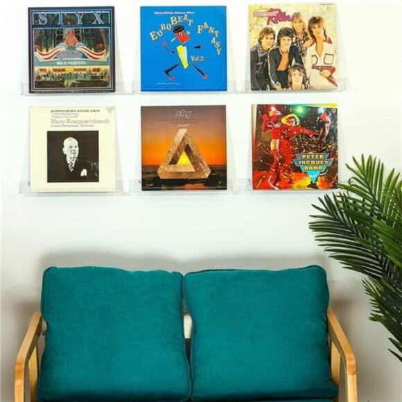 6 Pack 15 Inch Acrylic Invisible Kids Floating Bookshelf for Kids Room,Modern - Picture 4 of 7